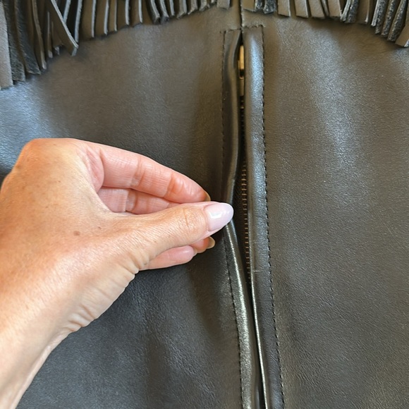 Harley Davidson Willie G leather jacket with fringe, size 34W - Picture 8 of 11